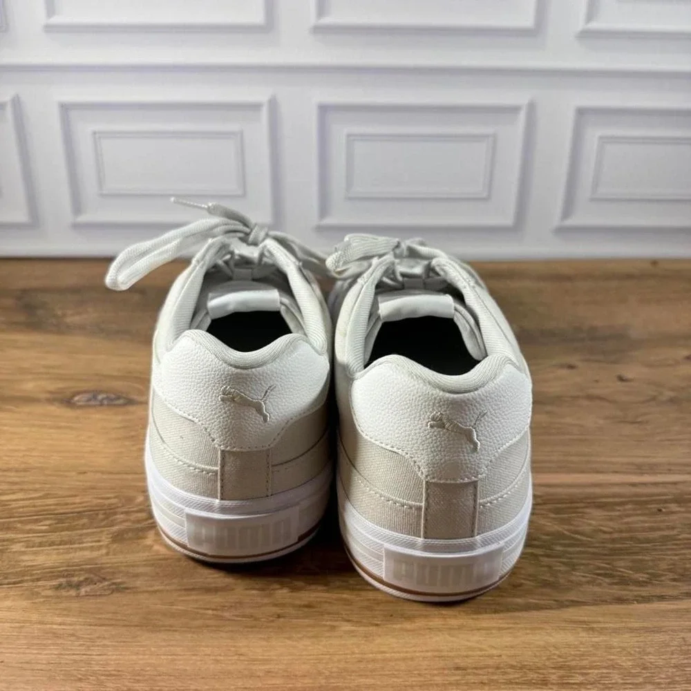 Puma men's 11.5 white suede trainers